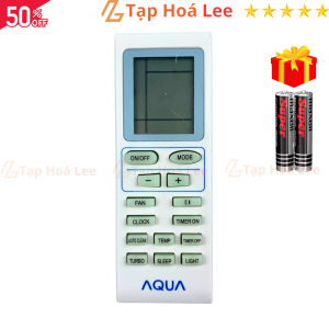 Điều khiển điều hòa AQUA Mã 01 remote máy lạnh AQUA - Tặng kèm pin - Tạp Hoá Lee