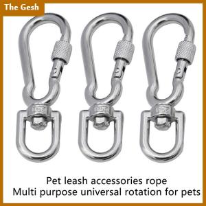 [The Gesh] Thép Không Gỉ Xoay Snap Móc Khóa Con Chó Dây Xích Khóa Phát Hành Nhanh Chóng Khóa Carabiner Clip Cho Chó Đi Bộ Cắm Trại