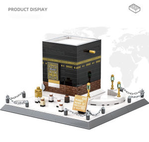 Building Blocks Islamic Architecture Saudi Arabia Makkah Kaaba Building Block Toy Kids Gift