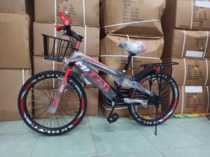 Xe đạp trẻ em dáng thể thao cỡ 12 14 16 18 20 inch cho bé 3 đến 10 tuổi tặng kèm giỏ xe và gacbaga- xe đạp địa hình - xe đạp thể thao cho bé