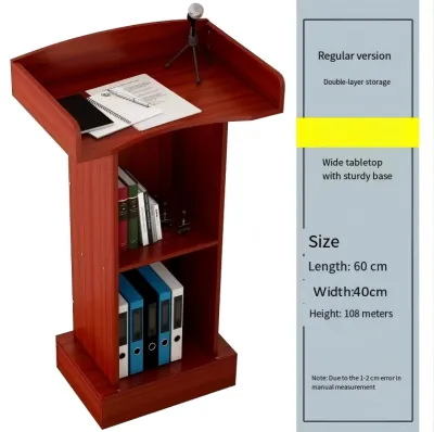 High Quality Podium Rostrum Premium Speaking Lectern Presentation Desk for Company Campus Reception Event Stand