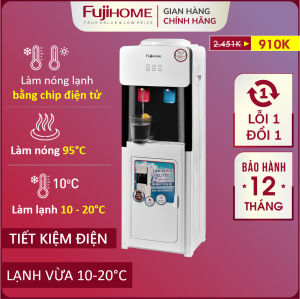 Cây nước nóng lạnh Nhập Khẩu Fujihome WD606C bình lọc máy lọc nước nóng lạnh mini uống công nghệ