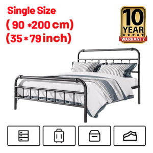 Iron bed frame metal bedstead European retro Iron frame bed single bed/double bed home economical thickened steel bed