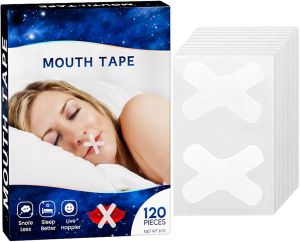 Băng dán miệng giảm ngáy khi ngủ MOUTH TAPE 120 PIECES giúp giảm thở bằng miệng chống khô miệng khi ngủ của Mỹ