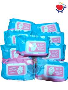 10Pack Organic Baby Wipes 80 Pcs Per Pack 99% Water Hypoallergenic(Non-Alcohol-wet wipes)