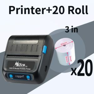 3 80mm Portable  Bluetooth Thermal Receipt Label sticker Printer POS Cash Till register Loyverse