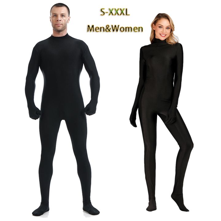 New Adult Full Body Zentai Suit Costume For Halloween Men Second Sk