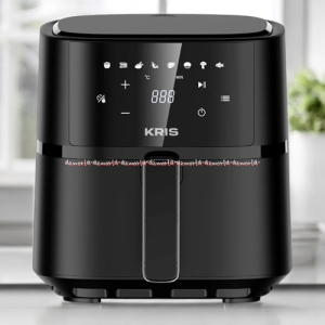 Kris 3L Air Fryer Digital Screen Touch Black Alat Penggoreng Tanpa Minyak Airfryer Warna Hitam 800w 3L Rak Dapat Dilepas Pasang