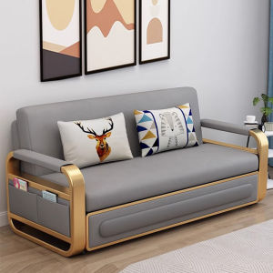 Sofa giường thông minh bọc vải công nghệ cao có ngăn chứa đồ 3 KT: rộng 1m3 1m6 1m9 dài 1m9