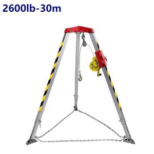 Fire-fighting Deep Well Rescue Tripod - All-terrain Retractable Aluminum Alloy Wellhead Lifting Rescue Tripod