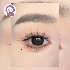 Lông mi giả sẵn keo Lookme Star dễ dàng gắn có độ cong mi giả gân trong tự nhiên mềm nhẹ tái sử dụng nhiều lần