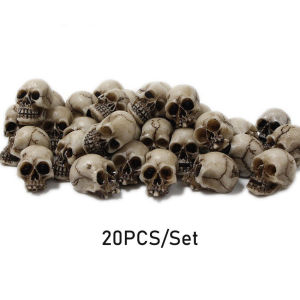 20Pcs/Set Kepala Tengkorak Mini Hiasan Aquarium Aquascape / Dekorasi Miniatur Pajangan / Skull Figure