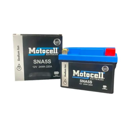 Motocell Sodium Ion Battery SNA5S (YT4L-BS / YTX5L-BS) Motorcycle Motorbike Motor