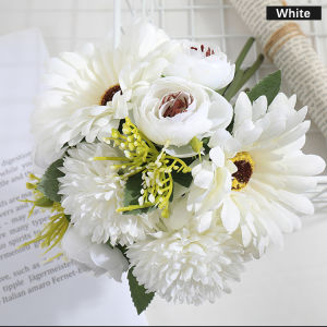 Artificial Flower Roses Peony Hydrangea Fake Flower Decoration Flower Wedding Flower Bouquet Home Party Decoration
