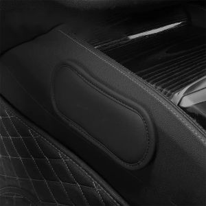 438178 ZXC Leather Car Leg Cushion Elastic Memory Foam Knee Pad Car Pillow Cushion Armrest Pad Universal Thigh Support Accessories