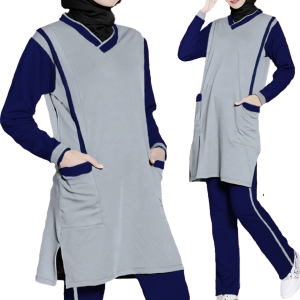 SETELAN SENAM TUNIK WANITA Baju Setelan Olahraga Traning Senam Tunik Wanita Muslimah JUMBO