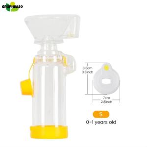 Grupheaso Professional Adult/Pediatric/Baby Asthma Spacer Inhaler Spacer Device Silicone Aerosol Cabin Surgical Supplies Health Care Tools