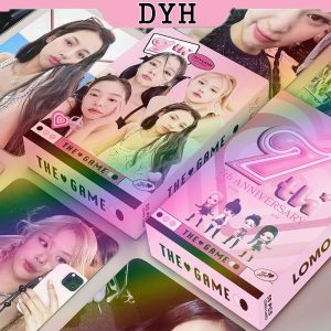 DSF Studio 55pcs/box BLACK-PINK Laser Card 7th anniversary Photocard Album KPOP LOMO Card Postcard
