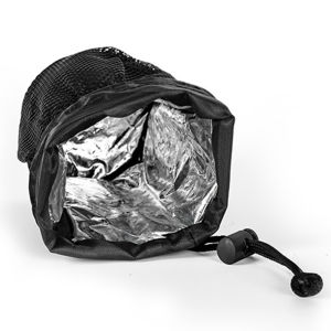 Universal Bike Insulated Kettle Handlebar Bag with Mesh Pocket Drawstring Waterproof for Electric Scooter Motorcycle