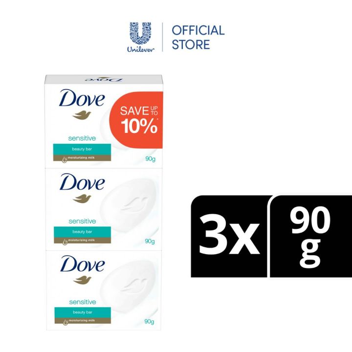 [Bundle of 3] Dove Beauty Bar Sensitive 90g