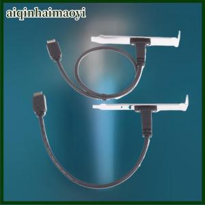 aiqinhaimaoyi 1 Piece Type-E To USB-C Type C Female Connector Extension Wire Cable With Panel Mount Screw 30 50cm USB 3.2 Front Panel Header