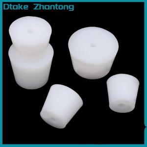 Dtake Food Grade Home Brew Wine Stoppers Conical Silicone Plug With Single Hole For Airlock Valve Bubbler Fermentation Exhaust Valve