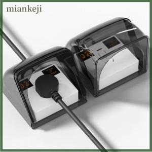 miankeji 86 loại ngoài trời ổ cắm bảo vệ Bìa phòng tắm điện cắm không thấm nước Bìa Ổ cắm điện không ướt Hộp nguồn cung cấp điện