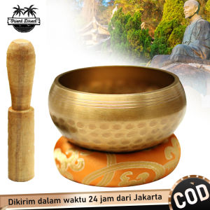 Singing Bowl Tibetan Healing Bowl Bahan Tembaga Mangkuk Suara Buddha Nepal Lonceng Tibet Buddha Exquisite Handmade Tibetan Bell