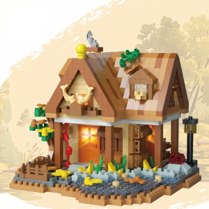 Leiao UT【🔥Brue PO🔥】Tree House Blok Bangunan Model Kabin Hutan Lampu Mainan Bricks Rumah Pohon Rumahan Pohon Rumah Tree House Bricks - Mainan Anak Edukatif