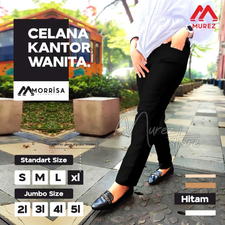 CELANA%20FORMAL%20/%20CASUAL%20WANITA%20MODEL%20KANCING%20DAN%20KARET%20UKURAN%20S%20-%202L%20BISA%20COD%20-%20Image%202