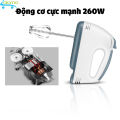Máy Đánh Trứng Cầm Tay Mini 07 Tốc Độ 260W Loại Cao Cấp 2023 ship hỏa tốc - Máy đánh bọt cà phê máy trộn bột cây đánh trứng máy nhồi bột máy đánh kem trộn máy trộn kem cây đánh trứng cầm tay. 