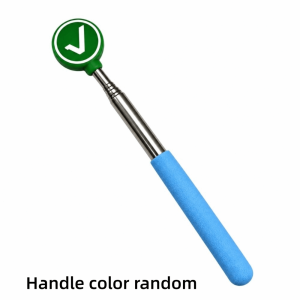 NOBLELYN Retractable Teacher Pointer Stick Stainless Steel with Check and Cross Symbol Teacher Pointer Gift Non Slip Grip Finger Reading Sticks Teaching Tools