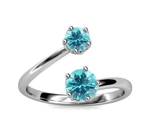 Her Jewellery Birth Stone Ring - Luxury Crystal Embellishments plated with 18K Gold