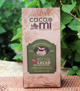 Bột ca cao sữa hoà tan CACAOMI Thức uống sô cô la đậm đà vị cacao nguyên chất chuyên pha chocolate socola nóng trà sữa 500g