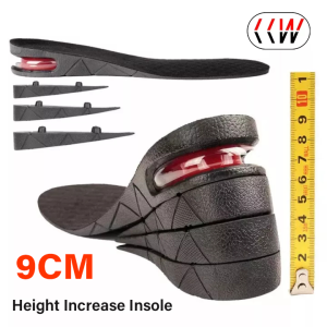 CCW 1Pair 1-4 Layer 9cm Increase Insole Height Heel Lift Shoe Air Cushion Pad Taller