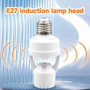 Kebidumei dẫn Cảm ứng cơ thể con người tiết kiệm năng lượng E27 Đèn chủ công tắc thông minh Ánh sáng thời gian cảm ứng hồng ngoại đế đèn 85-265V