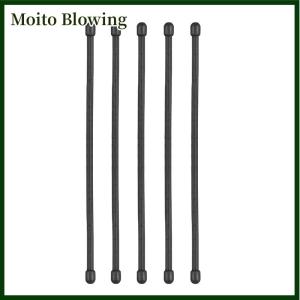 Moito 5PCS Silicone Zip Ties Steel Core Silicone Twisted Ties Reusable Rubber Twisted Ties Cable Ties For Organizing