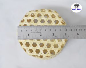 กระอับกลม มีฝาเปิด-ปิดได้ ขนาด 4 นิ้ว สูง 2.5 นิ้ว เข่งสานไม้ไผ่ เข่งใส่ก๋วยเตี๋ยวหลอด ตะกล้าใส่เฟรนฟราย ซองใส่ของแถม กระปุกข้าว