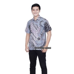 felicitybatik - Atasan Couple Blouse Batik Wanita Kemeja Pria Batik Couple Seragam blus batik manggis