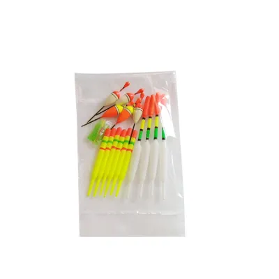 Suke 15pcs Fishing Floats Bobbers Multiple Specifications Portable Tackle Kit for Crappie Panfish Walleyes
