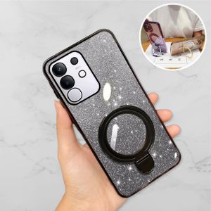 Case Magsafe Vivo Y29 4G Luxury Gliter Premium TPU Ring Magnetic