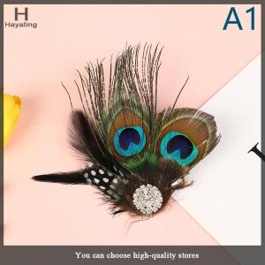 Hayating Cute Peacock Feather Hair Clip Beautiful And Stylish Feather Facinator Hairclip Fashion Hair Decor Hair Clip For Girls