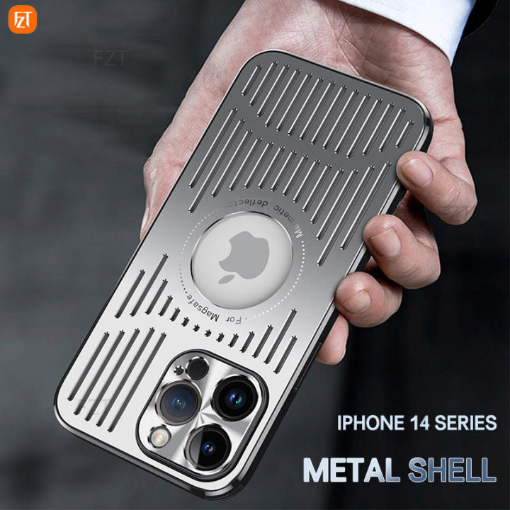 Magnetic Metal Phone Cases For iPhone 12 13 14 15 Pro Max 13 12 14