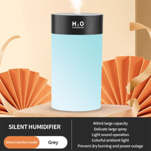 VIVOLILV 【2-3 Days Delivery】400ml Ultrasonic Humidifier Air Purifier Diffuser Humidifier For Aroma In Home Office Car LED Light Aromatherapy Essential Oil Diffuser