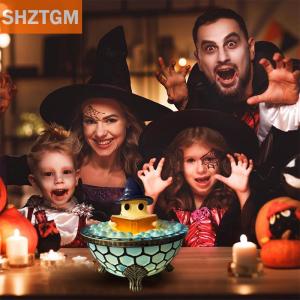 [COD] SHZTGM โคมไฟฟองสบู่ผีสำหรับปาร์ตี้ฮาโลวีนไฟกลางคืนผีฮาโลวีนโคมไฟ LED น่ารักสำหรับตกแต่งห้องน้ำโคมไฟอ่างอาบน้ำธีมผี