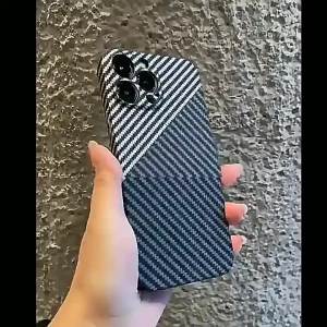 Kailaf Carbon Fiber Pattern Phone Case Compatible iPhone16 Full Protection Anti-drop 1513PC case shockproof