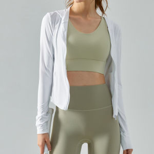 Women Sun UV Protection Jacket Yoga Hoodie Tops Anti Ultraviolet Quick-drying Sportswear for Cycling Hiking Skin Jackets