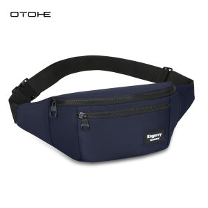 OTOHE Mens Waist Bag Outdoor Sports Bag Waterproof Chest Bag Large Capacity Phone Bag Casual Bag Fashion Shoulder Bag Leisure Sport Street Bag for College Student