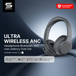 SOUL Ultra Wireless ANC Headphone Bluetooth Adaptive Noise Cancelling Multi Point Connection
