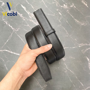 Dây thắt lưng nam không đầu khóa da bò Vicobi TM dây nịt không mặt dành cho khoá tự động 3.3cm - 3.5cm